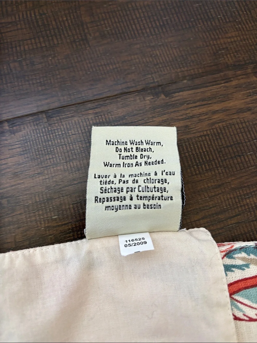 Pottery Barn Floral Butterfly Cream Blue Placemats (5) Summer Table Cotton Linen